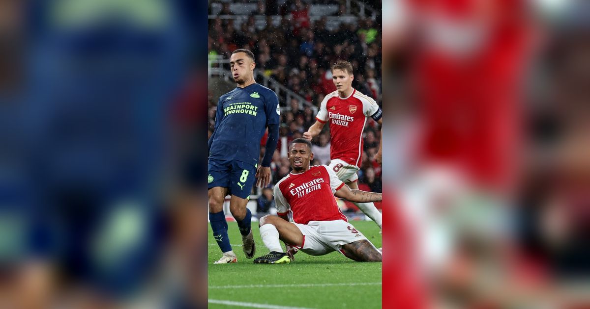 FOTO: Pesta Gol Arsenal di Matchday Pertama Grup B Liga Champions Usai Bikin PSV Eindhoven Babak Belur 4-0