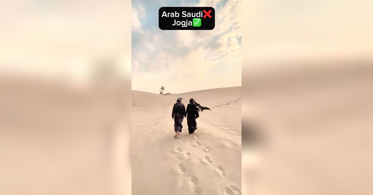 Foto Prewedding Super Estetik, Dikira di Gurun Pasir Arab Saudi, Ternyata Lokasinya di Jogja