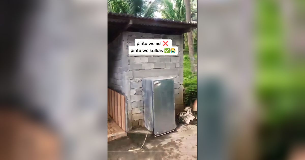 Penampakan Toilet Antimainstream dengan Pintu Kulkas