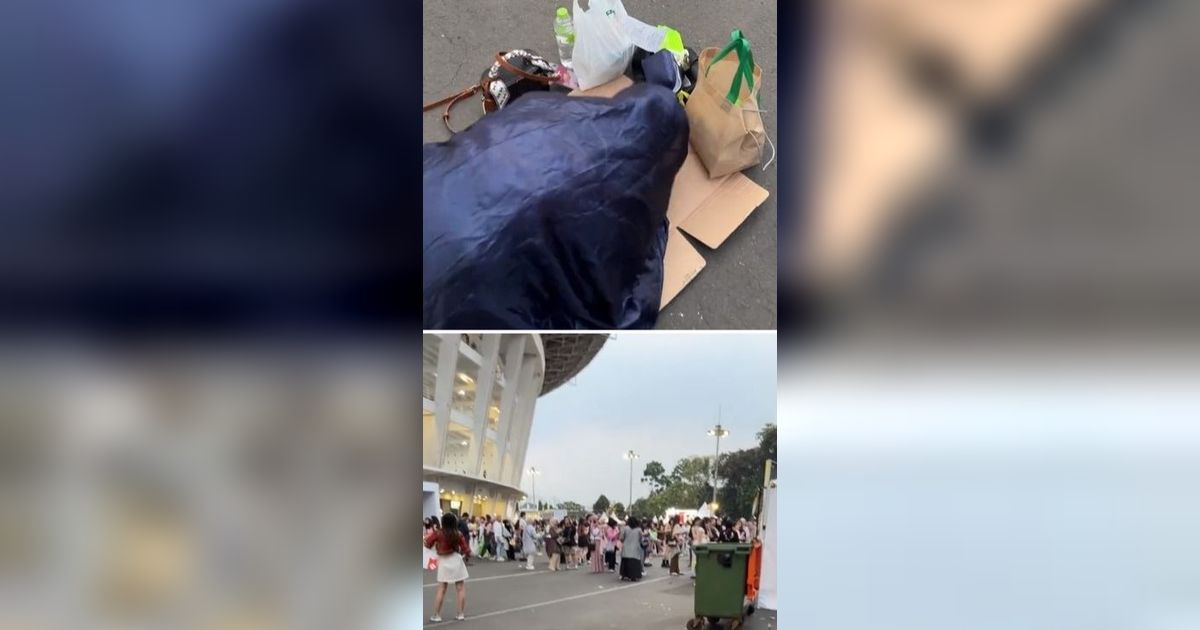 Viral Aksi Wanita Salat di Lapangan Sebelum Nonton Konser, Tuai Perdebatan