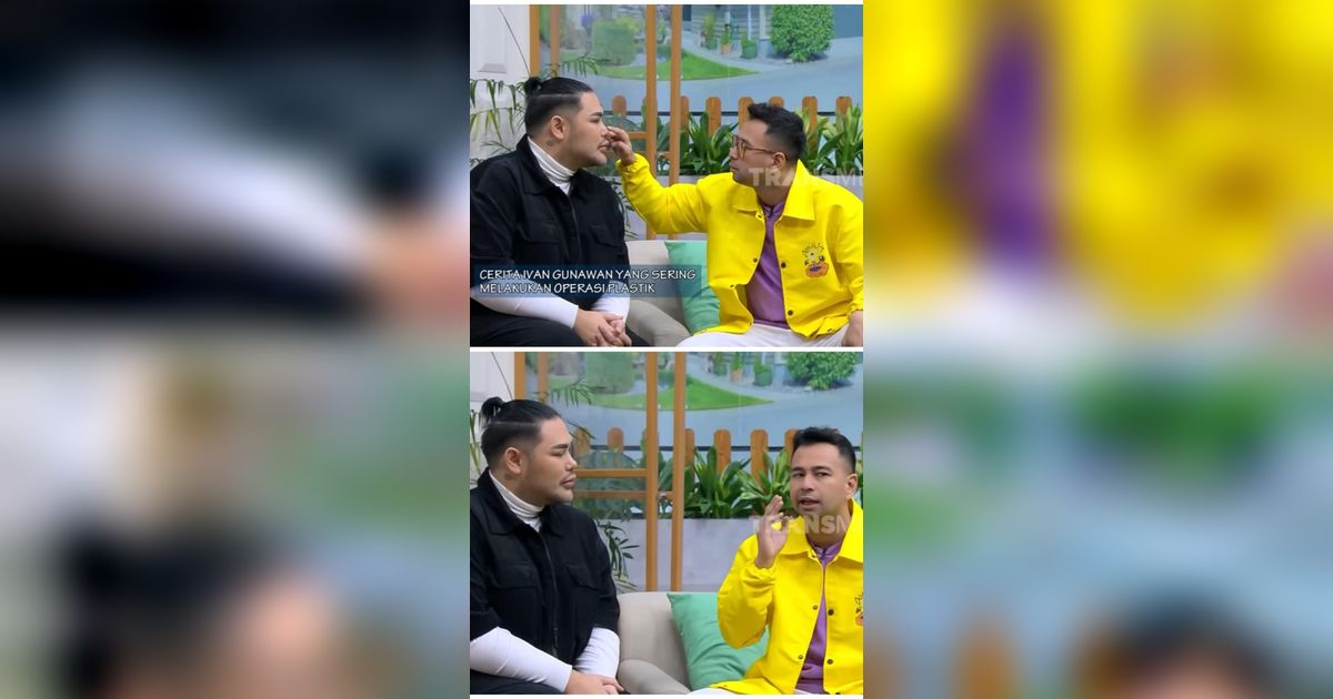 Momen Raffi Ahmad Pegang Hidung Ivan Gunawan Hasil Oplas Rp400 Juta: Gak Bengkok Nih?