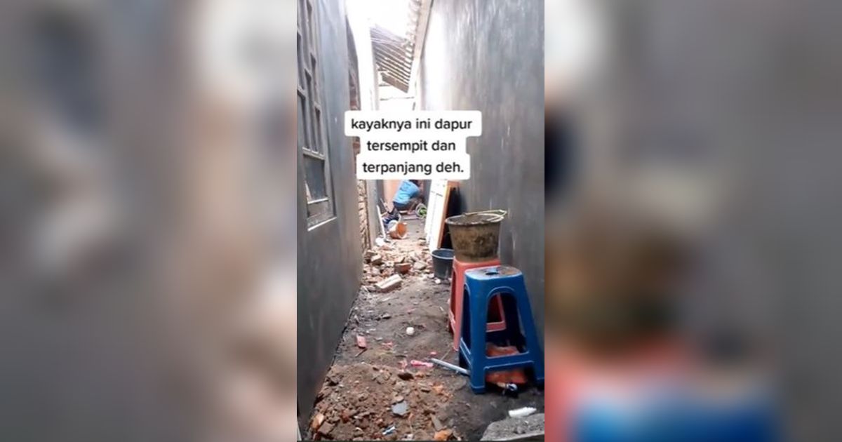 Potret Transformasi Dapur Super Sempit Usai Direnovasi, Ukurannya Nggak Sampai 2 Meter!