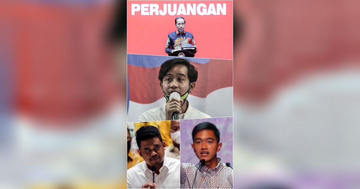 FOTO: Aksi Keluarga Jokowi di Atas Podium Partai Politik