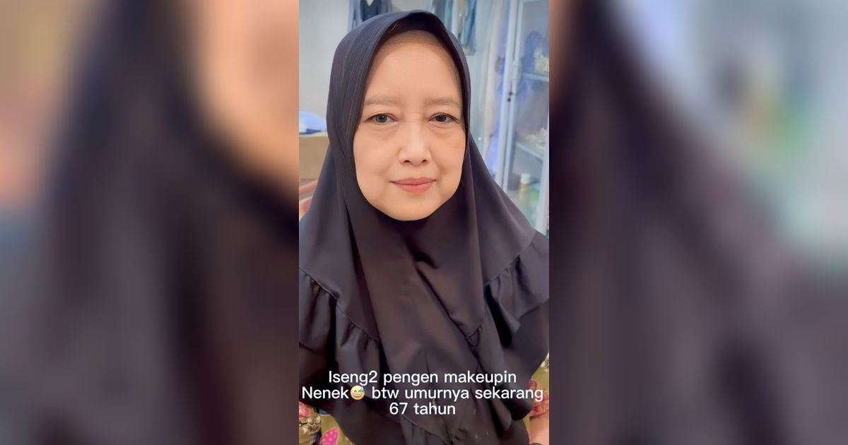 Awalnya Cuma Iseng, Nenek 67 Tahun Dirias Cucunya Jadi Kayak Usia 30-an, Manglingi Banget