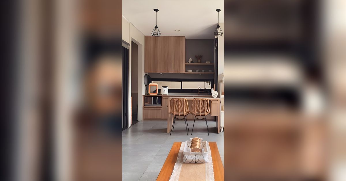Dekor Keren Ruang Tamu dan Dapur di Rumah Tanpa Sekat