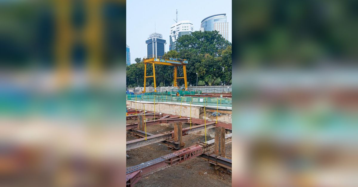 Pembangunan Stasiun MRT Thamrin dan Monas Capai 61 Persen, Begini Penampakannya