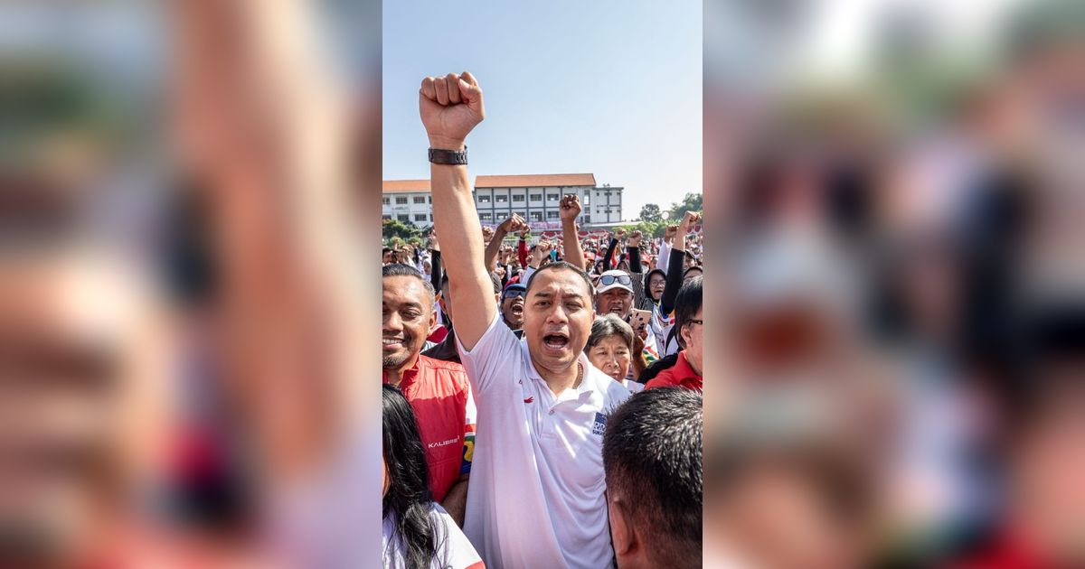 Ribuan Relawan Sosialisasikan Ganjar Pranowo Lewat Festival Merah Putih di Surabaya