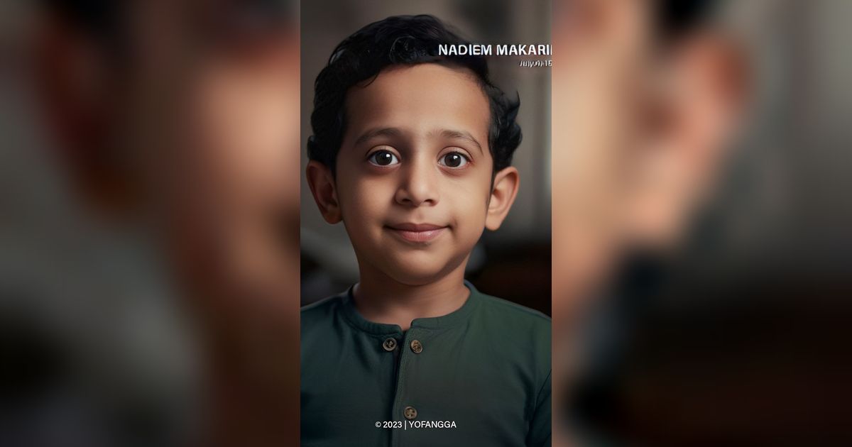 Begini Potret Para Menteri yang Dibuat Oleh AI Versi Cilik: Luhut Tampak Comel Ada Kumisnya