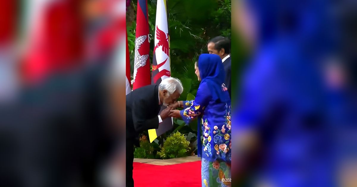 PM Timor Leste Xanana Cium Tangan Iriana di KTT ASEAN 2023, Ekspresi Jokowi Jadi Sorotan