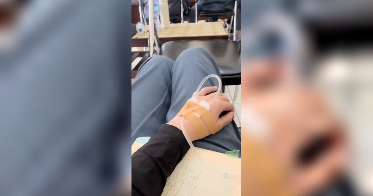 Viral Mahasiswi Bimbingan Koas dengan Tangan Diinfus, Tuai Simpati Warganet