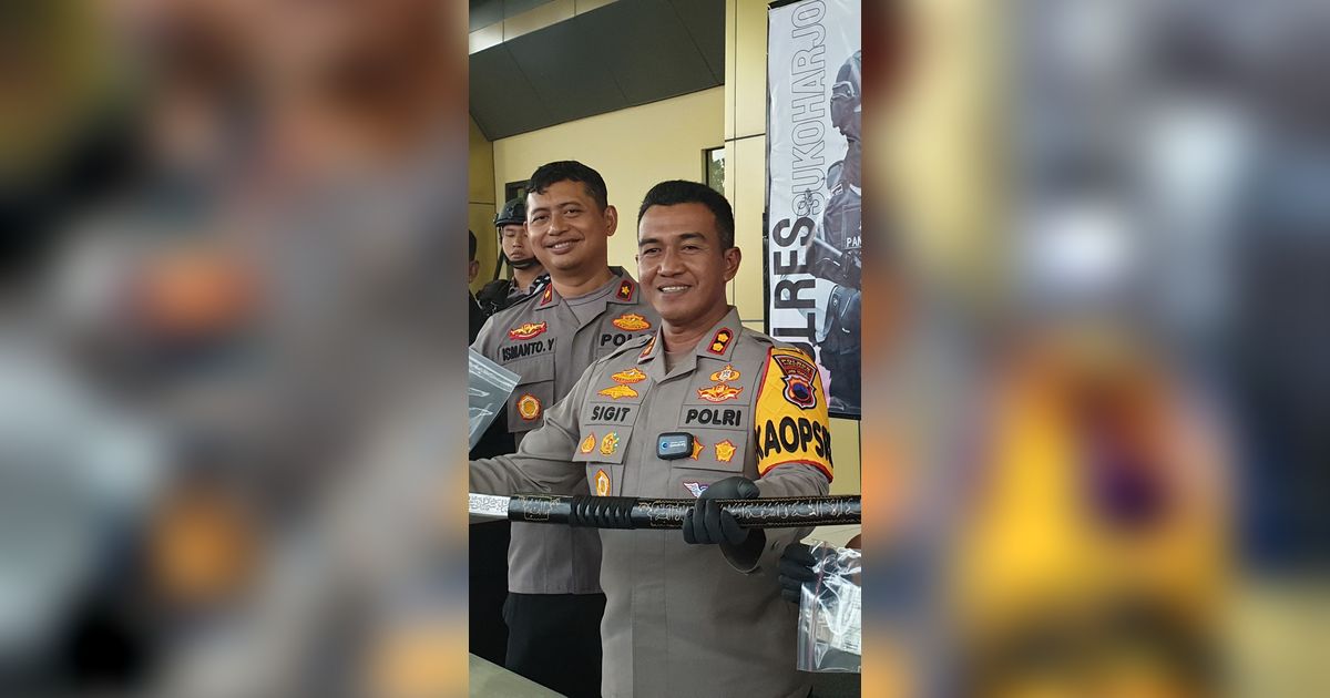 Polisi Tangkap Pembawa Katana di Kantor Bupati Sukoharjo