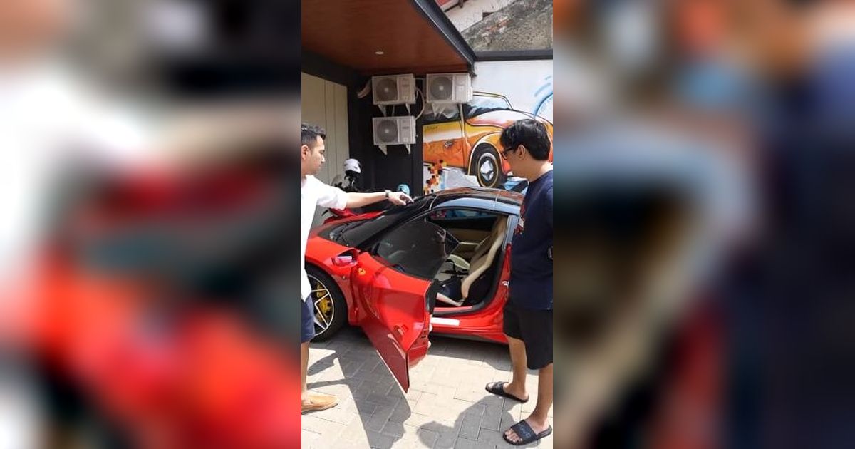 Gokil! Raffi Ahmad Pamer Ferarri Seharga Rp12 Miliar Milik Rayyanza ke Andre Taulany