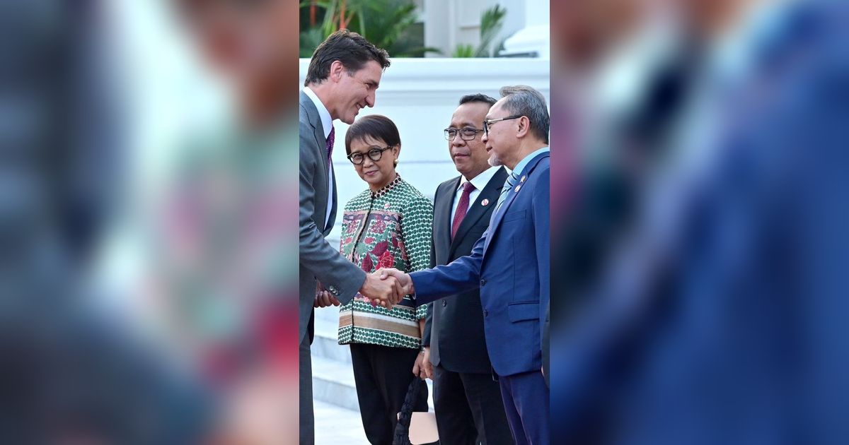 Mendag Zulhas Sambut & Lepas PM Kanada Justin Trudeau di AIPF 2023