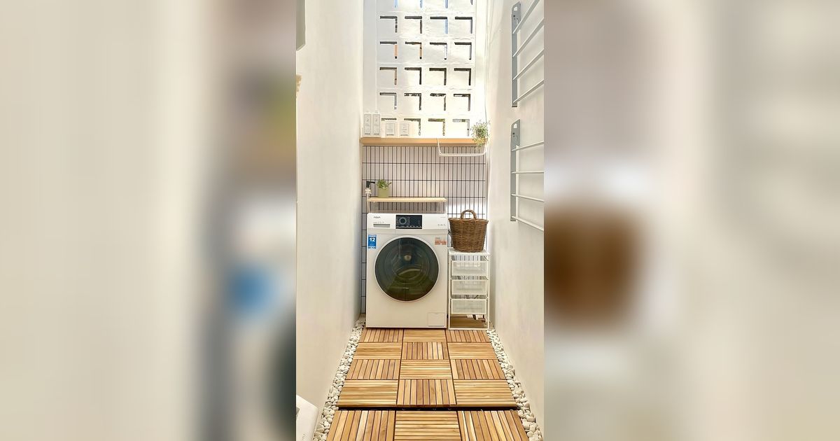 Lihat Before After Ruang Cuci, Awalnya Lembap Jadi Sangat Estetik