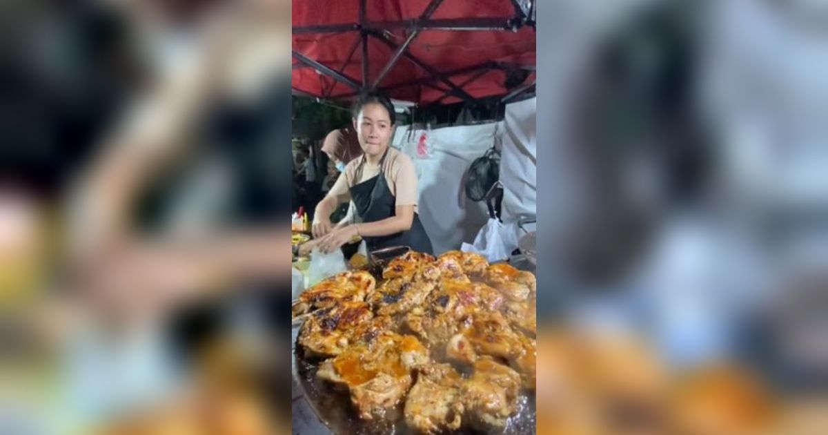 Parasnya Cantik Mempesona, Pedagang Chicken Steak di Pinggir Jalan ini Ternyata Mantan Pramugari