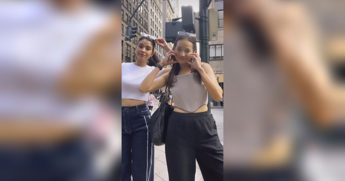 Duo Cantik Gak Kaleng-kaleng, Potret Enzy Storia dan Medina Dina Liburan Bareng di Amerika