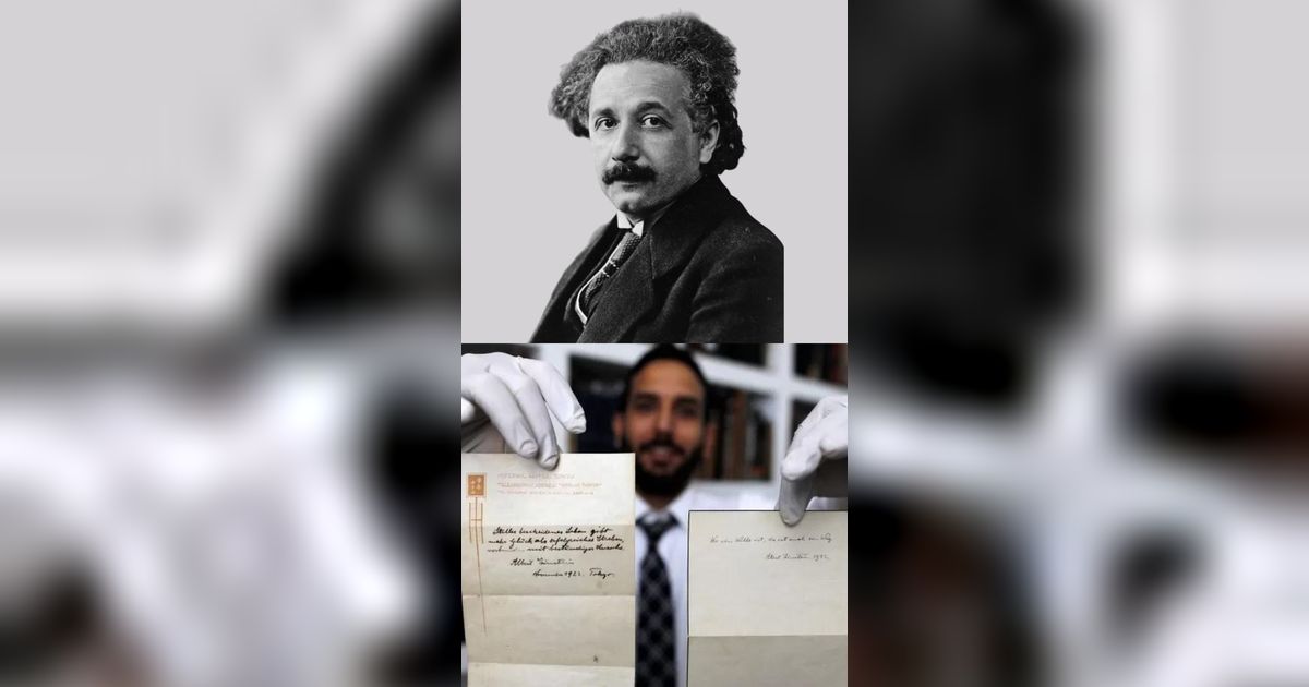 Ini Isi Nasihat yang Ditulis Einstein sebagai Ganti Uang Tip kepada Kurir yang Pernah Laku Jutaan Dollar