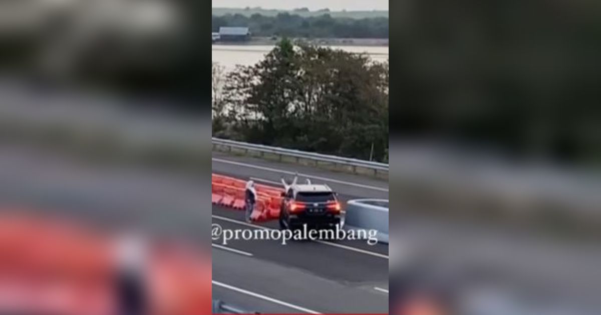 Viral Aksi Emak-Emak Pengendara Fortuner Geser Pembatas Jalan di Tol, Ini Penjelasan Pengelola