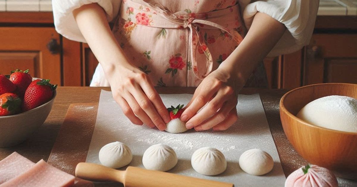 6 Resep Mochi Stroberi yang Segar, Lumer, dan Kenyal Bikin Ketagihan