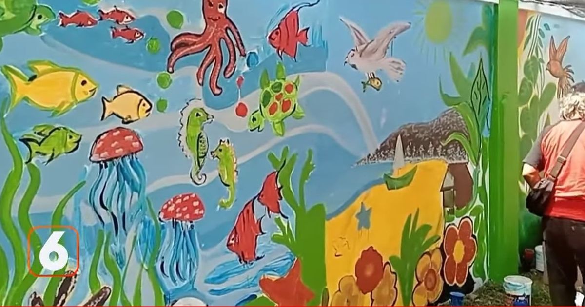 Jalani Rehabilitasi dengan Melukis di Tembok, Ini Potret Hasil Karya Lukis para Pasien Gangguan Jiwa di Semarang