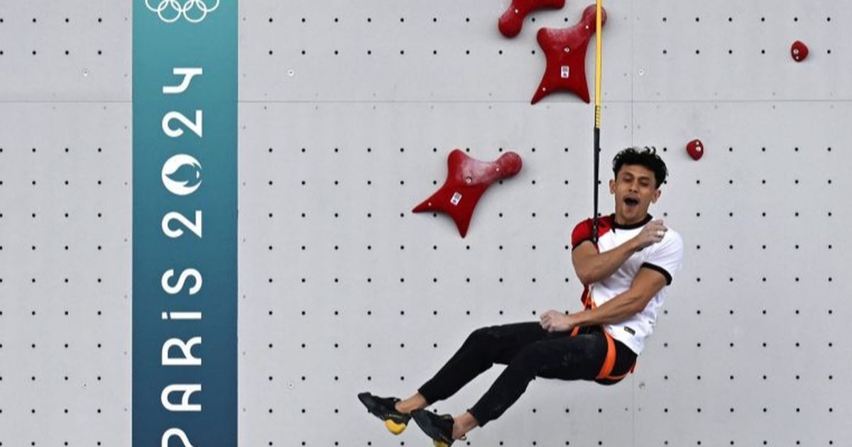Momen Dramatis dan Menegangkan Veddriq Leonardo 'Spiderman' Raih Emas Pertama Indonesia di Olimpiade Paris
