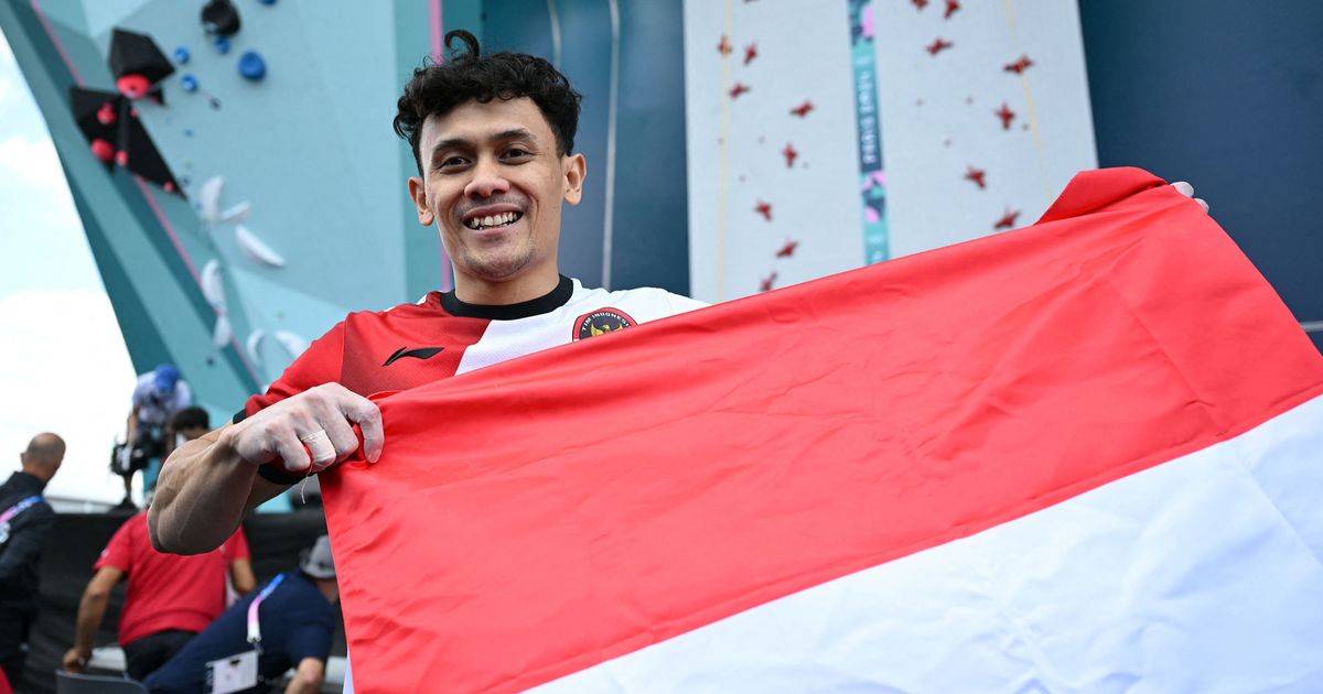 Dijuluki 'Spiderman', Veddriq Leonardo Peraih Emas di Olimpiade 2024 Sempat Pegang Rekor Pemanjat Tercepat di Dunia