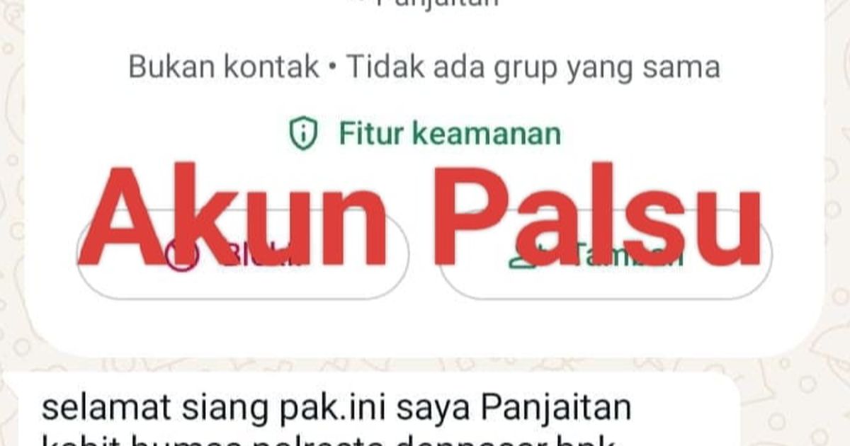 Waspada Nomor Whatsapp Palsu Catut Nama & Foto Pejabat Polda Bali, Tuduh Korbannya Lakukan Pidana