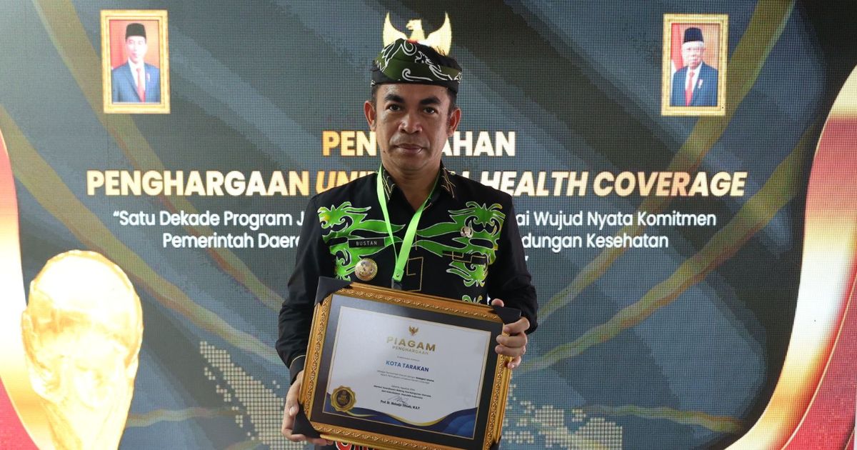 Capai Target Diberikan Pemerintah, Wali Kota Tarakan dapat Penghargaan UHC