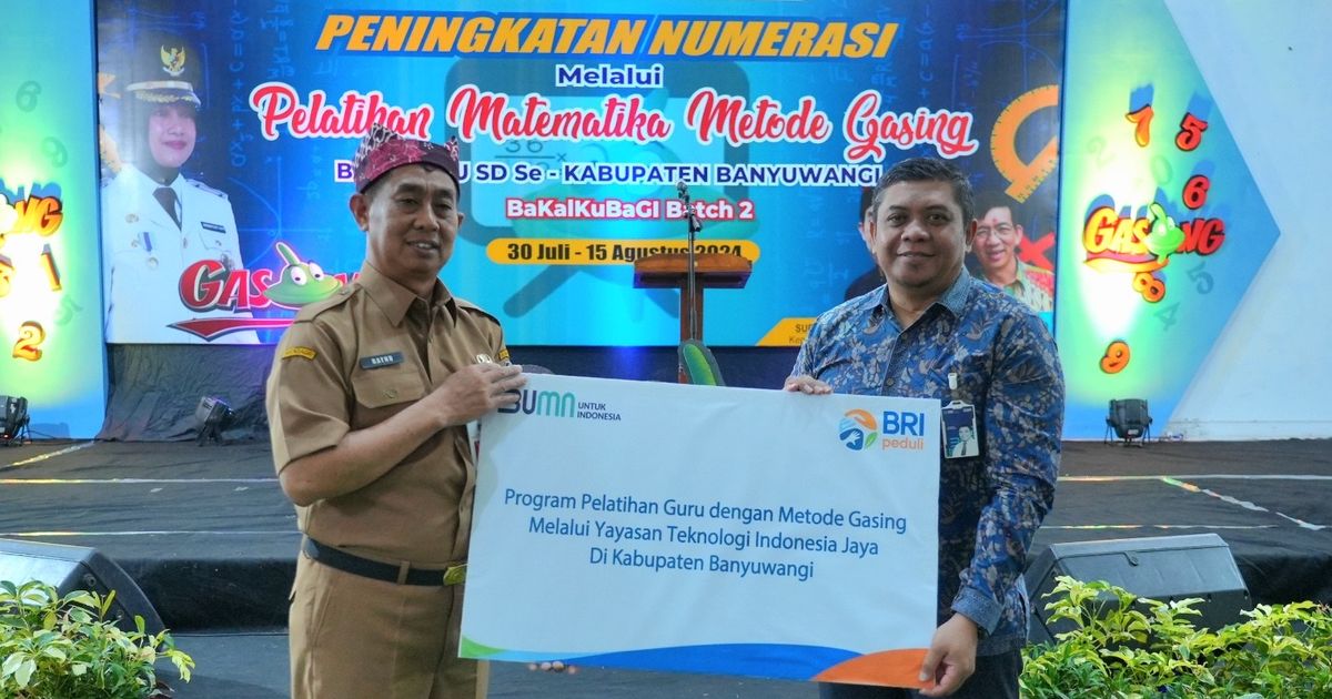 BRI Ajak Guru se-Kabupaten Banyuwangi Ikuti Pelatihan Numerisasai Metode Gasing