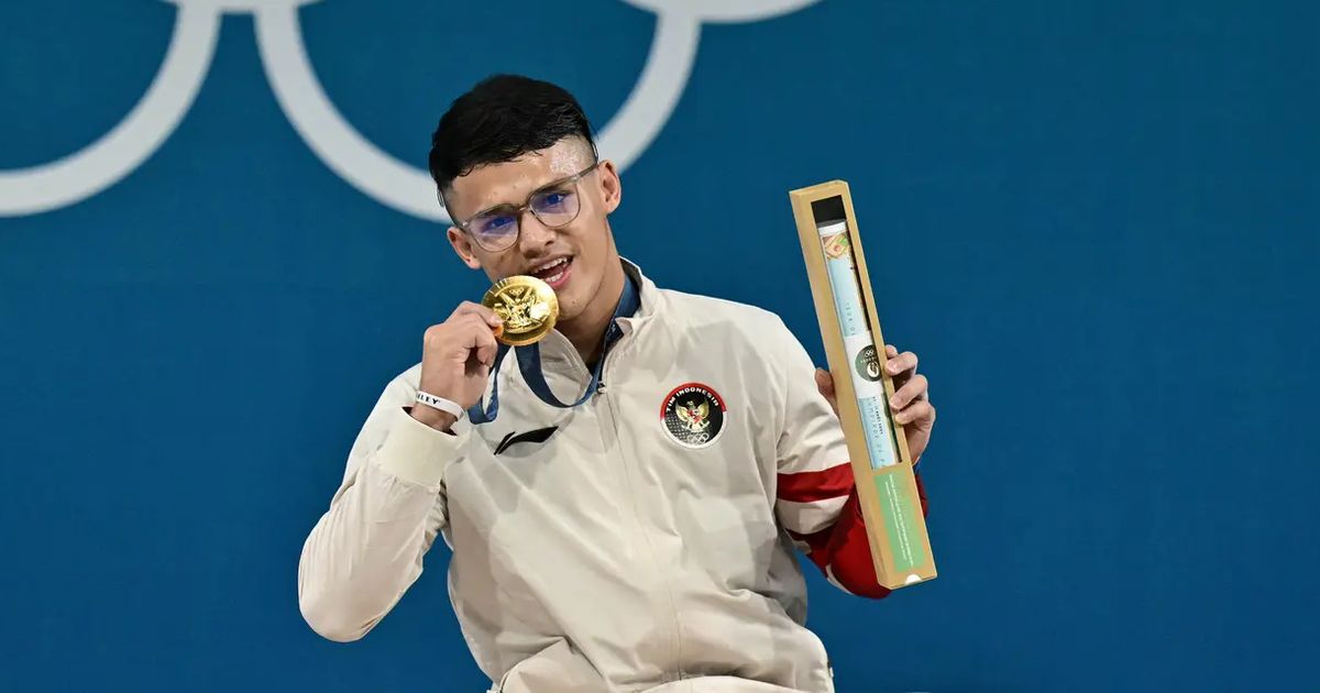 Lifter Asal Serang Rizki Juniansyah Raih Medali Emas di Olimpiade Paris 2024, Sosok Ibunya Punya Peran Penting