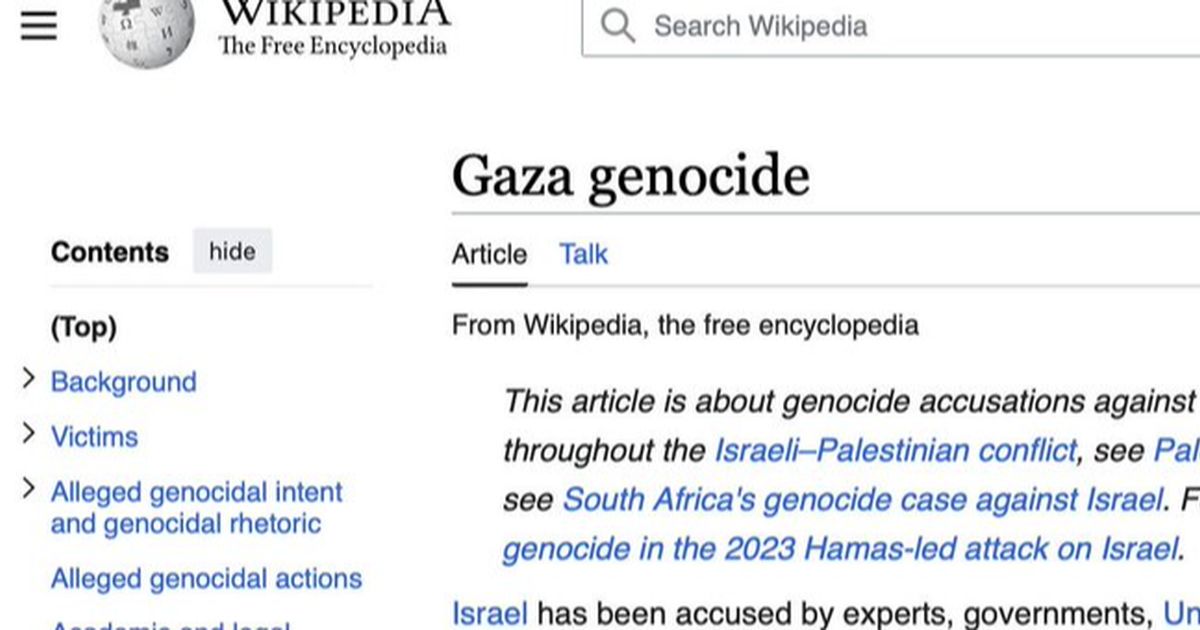 Kesimpulan Wikipedia: Israel Lakukan Genosida di Gaza