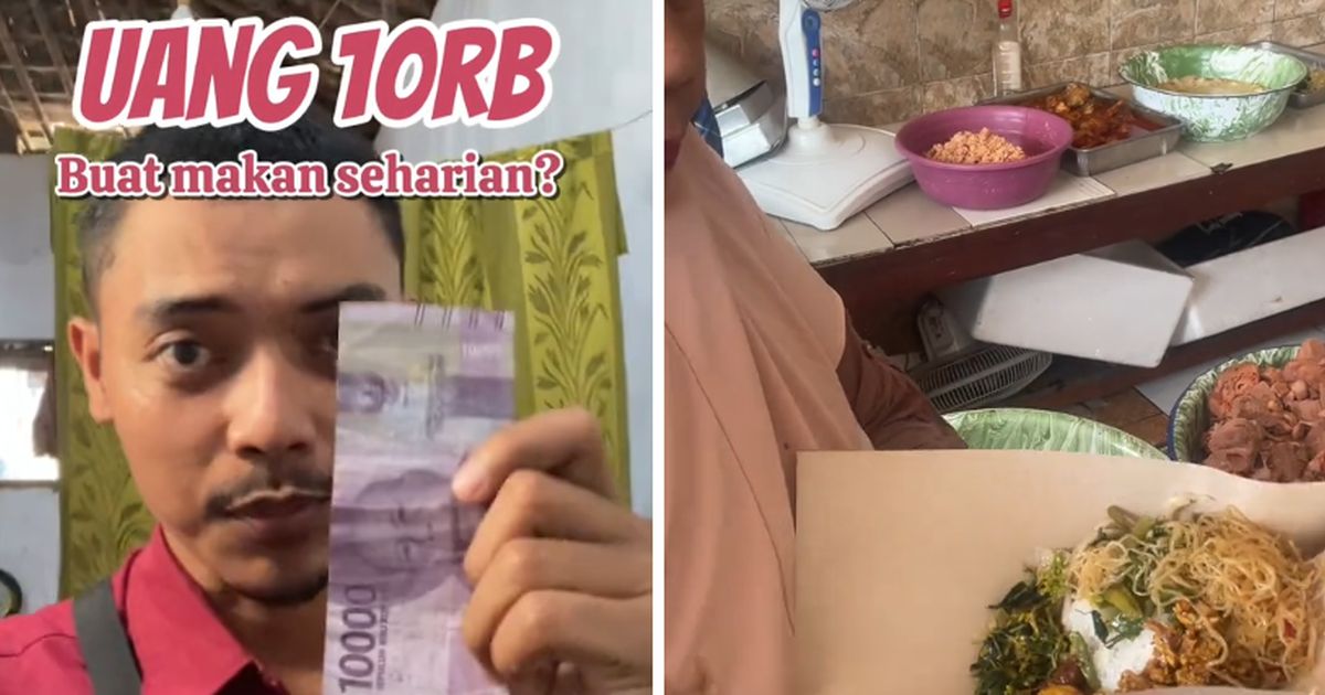 Viral Pria di Sragen Bisa Makan 3 Kali Sehari dengan Uang Rp10 Ribu, Aksinya Curi Perhatian