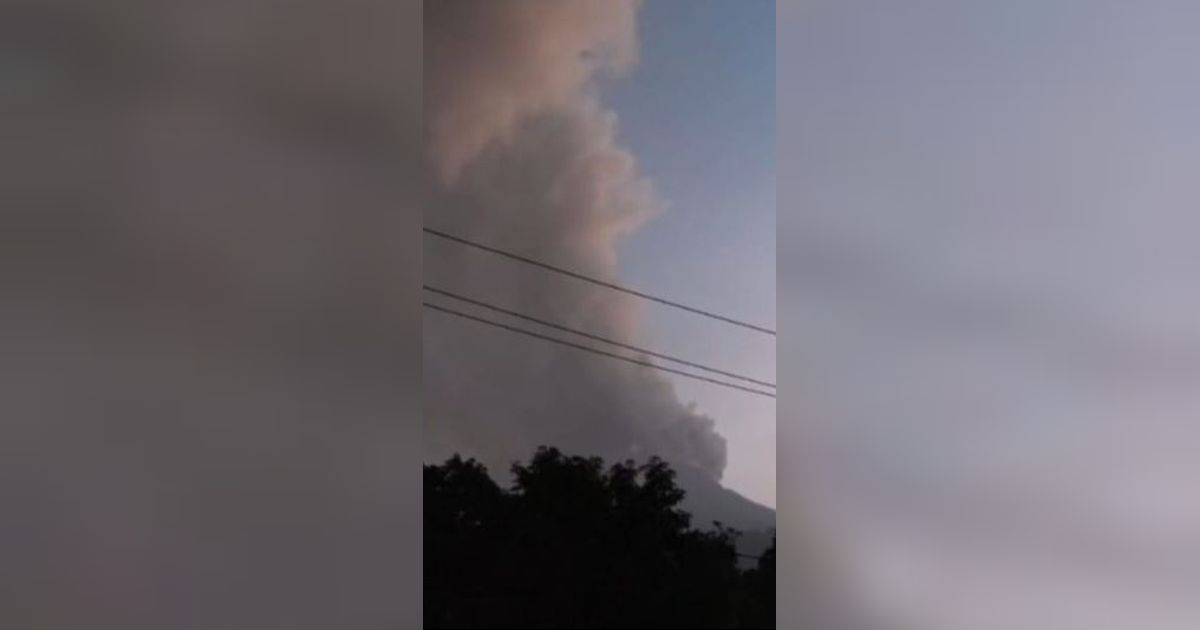 Status Gunung Api Lewotobi Laki-laki di Flores Timur Naik jadi Siaga, PVMBG Keluarkan Imbauan Ini