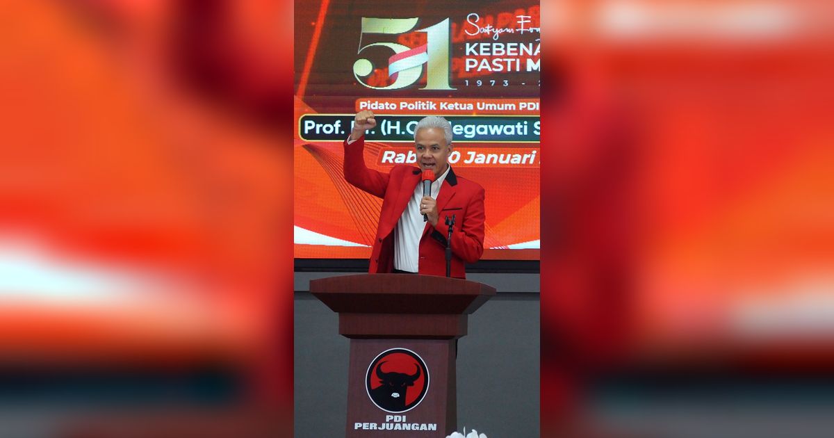 VIDEO: Pidato Ganjar Depan Megawati di HUT PDIP: Rakyat Tak Pernah Takut!