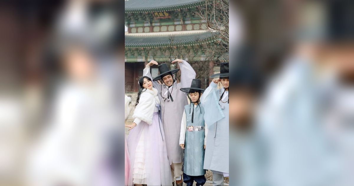 Good Looking Semua, Potret Hesti Purwadinata Liburan di Korea Selatan, Vibes ala Keluarga Kerajaan saat Pakai Hanbok