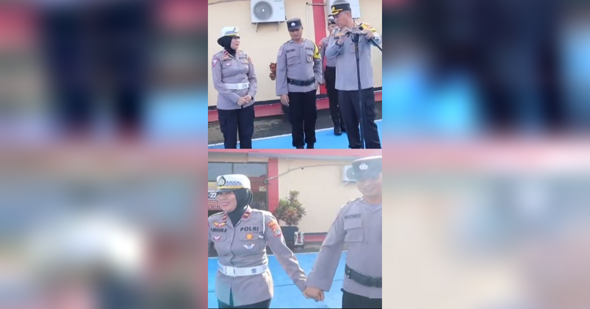 Kapolres Tarakan Minta Anggotanya Bersikap Romantis kepada Pasangan, Aksi Pasutri Polisi Ini Sukses Bikin Baper