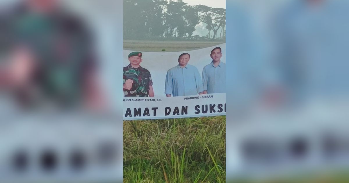 Viral Foto Dandim Sukoharjo di Banner Prabowo-Gibran, Ini Penjelasan TNI
