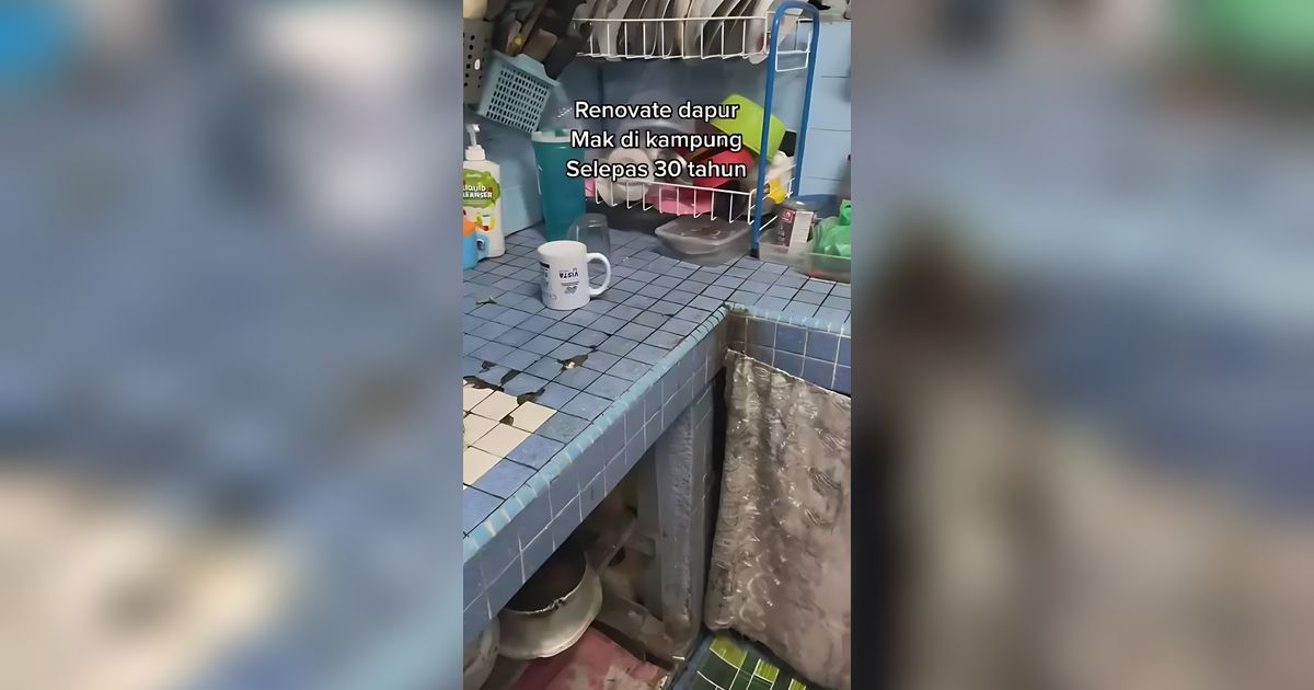 11 Potret Renovasi Dapur Ibu yang Sudah Terkesan Jadul dan Kumuh, Kini Jadi Terlihat Lebih Mewah