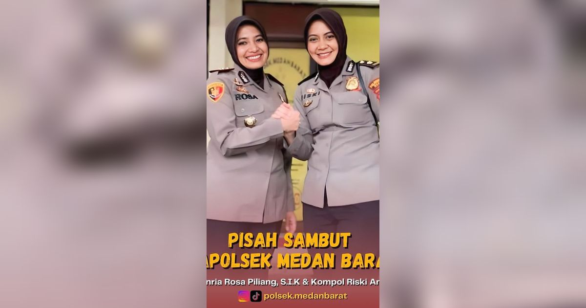 Berlangsung Lancar dan Haru, Ini Momen Pisah Sambut Kapolsek Medan Barat