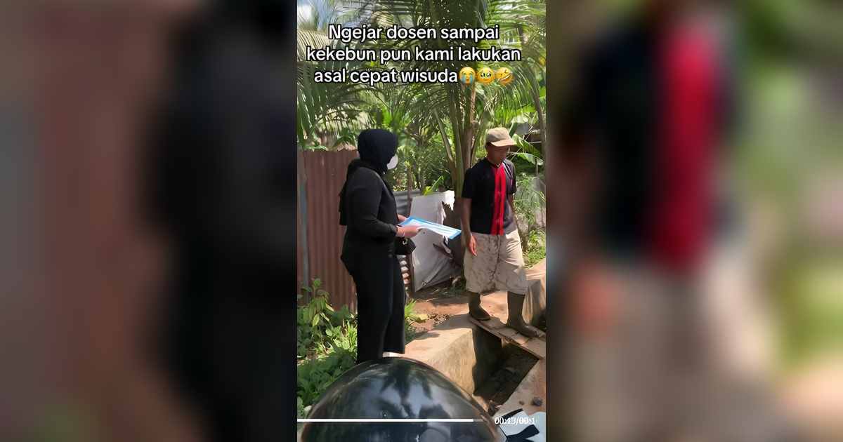 Apapun Demi Cepat Lulus, Mahasiswi Kejar Dosen Hingga ke Kebun untuk Bimbingan Skripsi