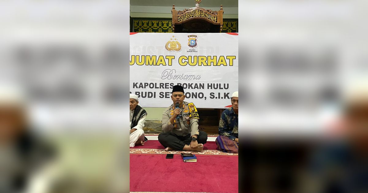 Terima Keluh Kesah Jemaah, Kapolres Rohul Gelar Subuh Keliling dan Jumat Curhat