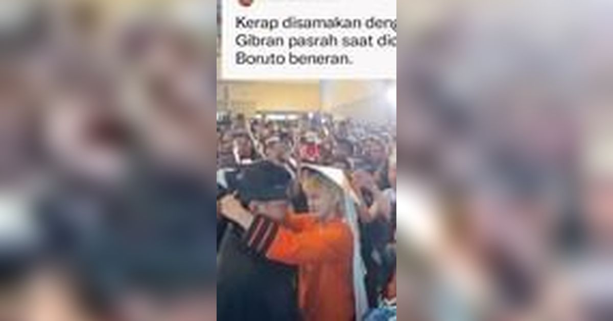 VIDEO: Penampilan Gibran 'Cosplay' jadi Boruto, Putra Naruto Uzumaki Warga Konoha