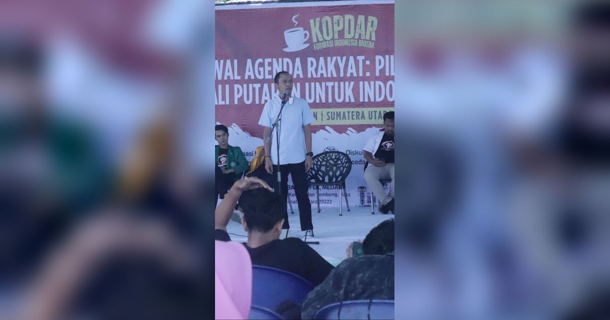 FOTO: Kopi Darat Formasi Indonesia Moeda untuk Kemenangan Prabowo-Gibran di Medan