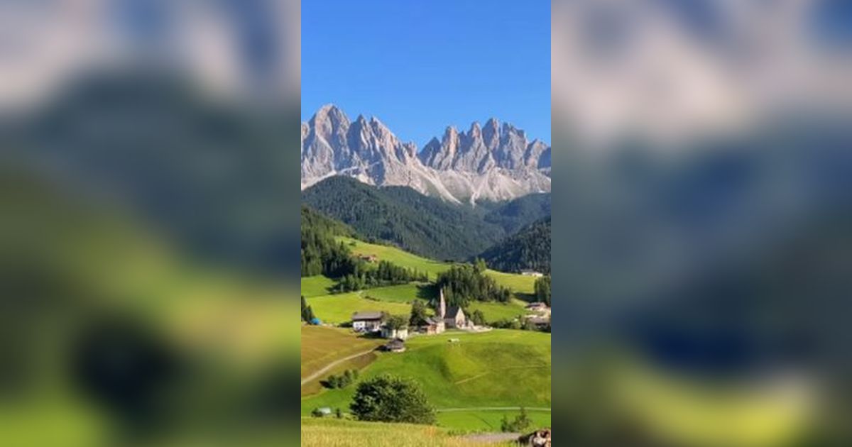Desa Super Bersih di Italia Ini Bak Lukisan Hidup, Ada Padang Rumput hingga Pegunungan Indah