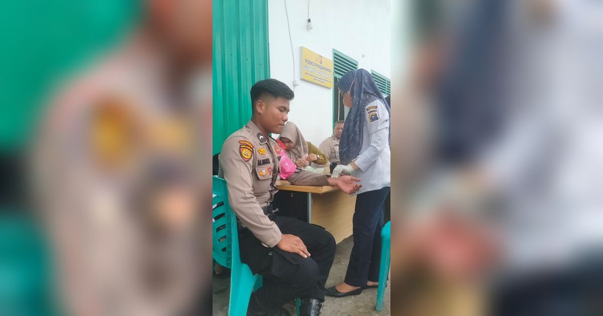 Polresta Pekanbaru Perhatikan Kesehatan Polisi Penjaga Gudang KPU