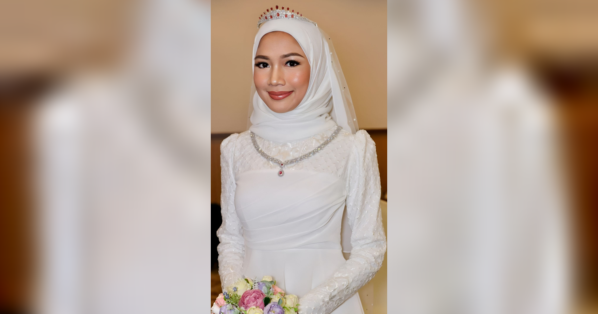 Inspirasi Tampilan Pengantin Brunei untuk Hijaber, Anggun Maksimal