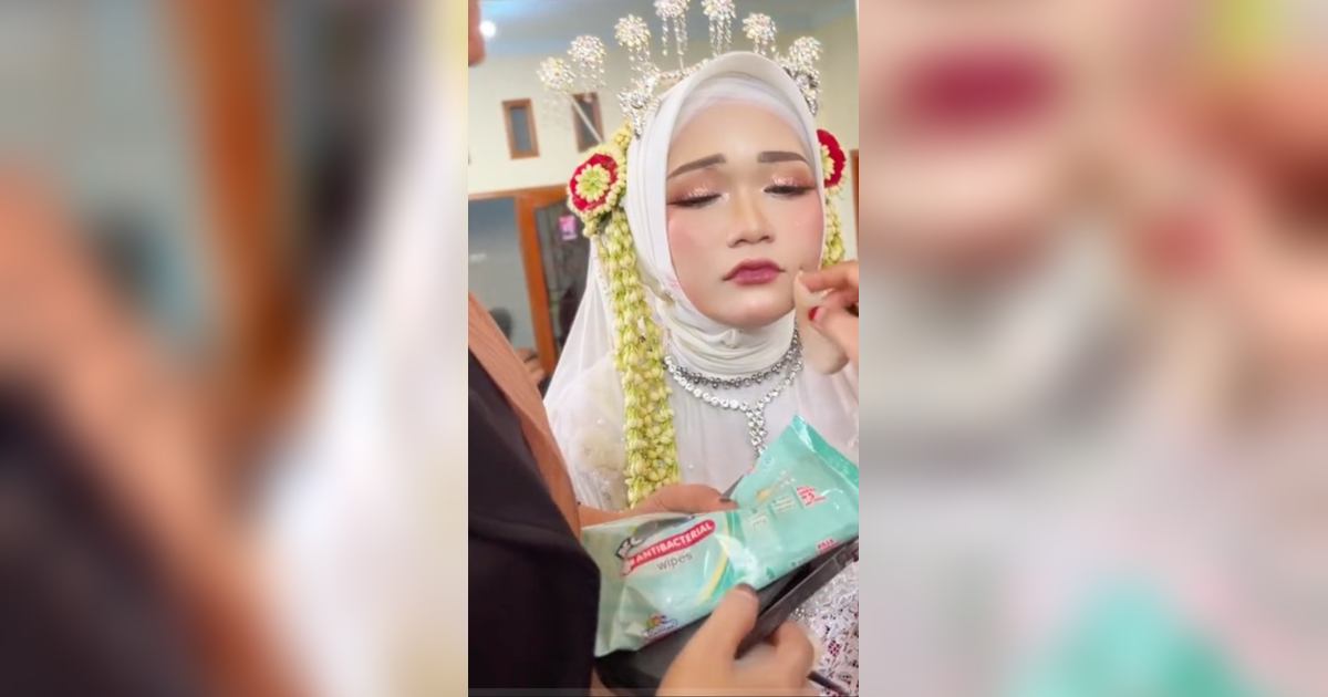 Viral Pengantin Menangis Akibat Ulah Tamu Undangan, Terpaksa Makeup Ulang