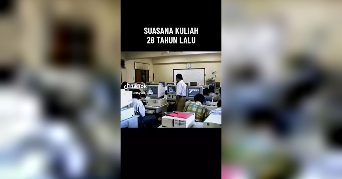 Viral! 8 Potret Suasana Kuliah Tahun 1995, Gaya Rambut Semua Sama Model Nike Ardilla