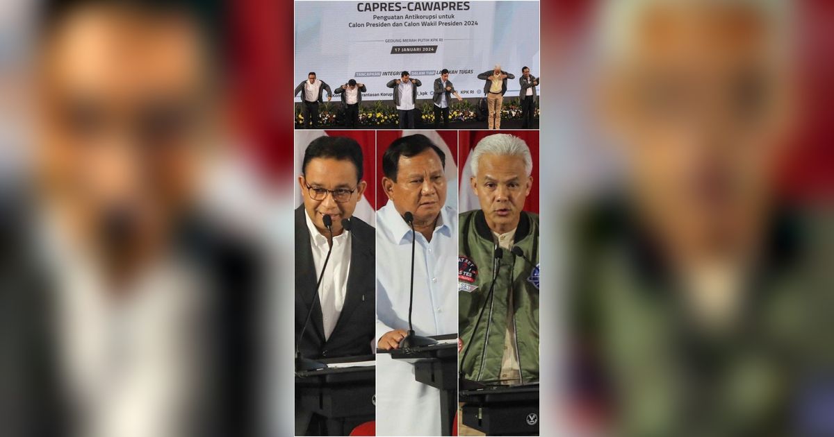 FOTO: Adu Gagasan Tiga Capres-Cawapres 2024 di KPK, Anies-Prabowo-Ganjar Sampaikan Komitmen Penting untuk Memberantas Korupsi di Indonesia