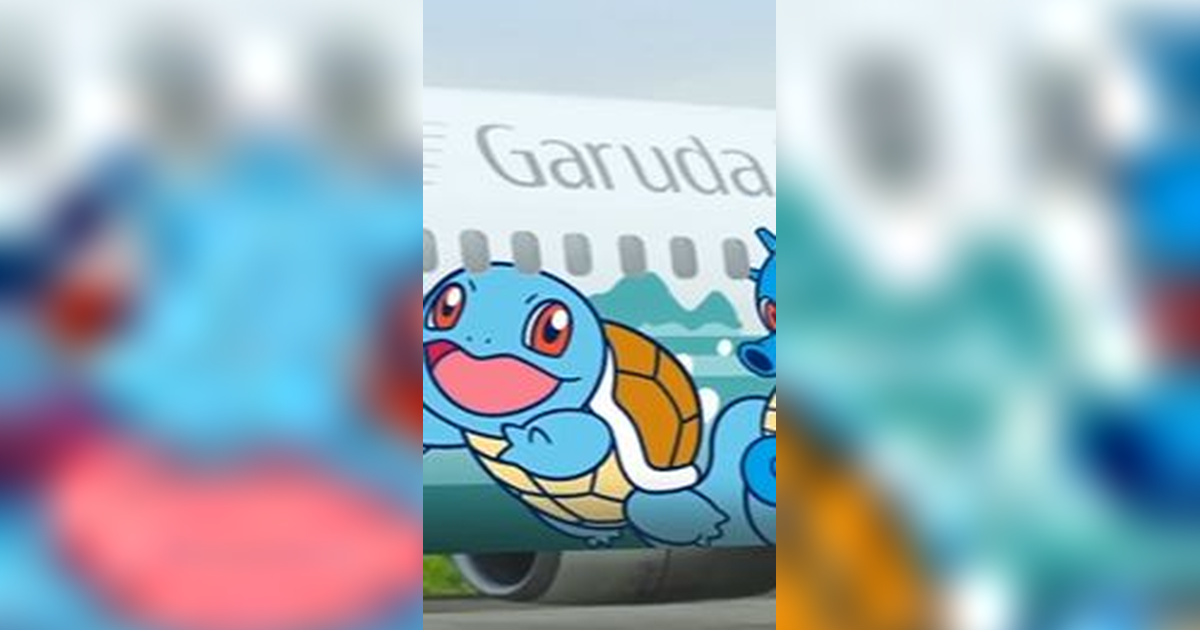 Sensasi Naik Pesawat Garuda Indonesia yang Full Gambar Pokemon di Februari 2024